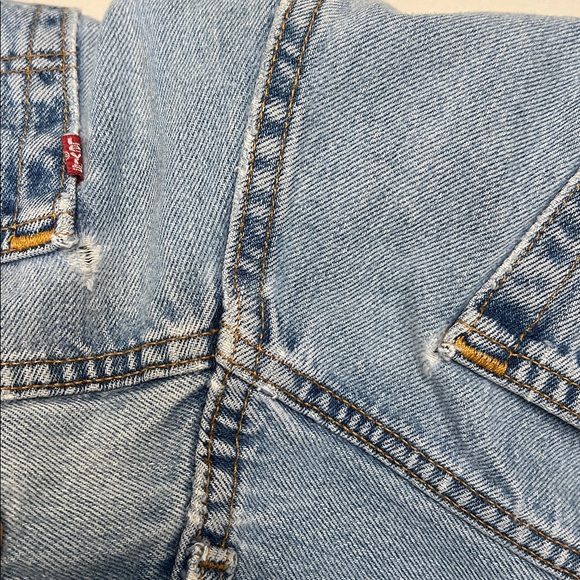 VINTAGE 90s LEVI’S 501 BUTTON FLY STRAIGHT LEG BROKEN-IN JEANS USA 100% COTTON - Picture 10 of 16